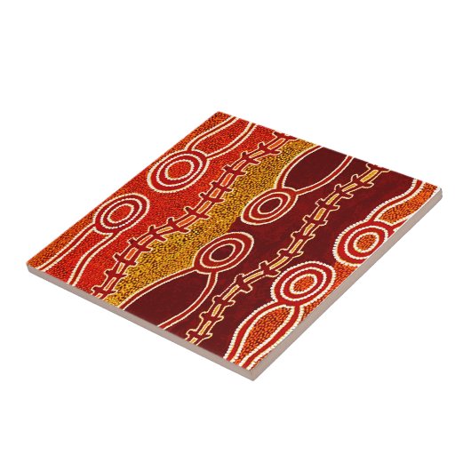 先住民の蛇。 タイル (側面)