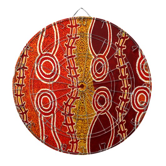 先住民の蛇。 ダーツボード (正面)