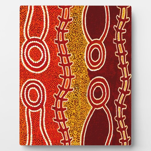 先住民の蛇。 フォトプラーク (正面)