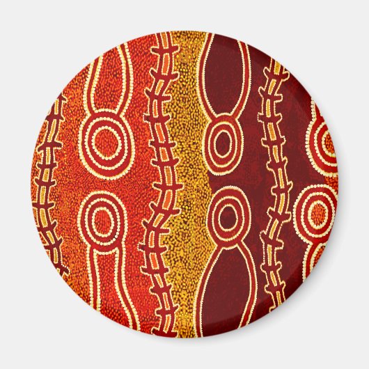 先住民の蛇。 マグネット (正面)