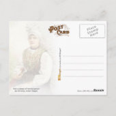 先住民の衣装を着た女の子，オーストラリア – ハンガリー ポストカード (裏面)