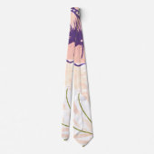 先住民の金ゴールドの葉の森林の花 ネクタイ (裏面)