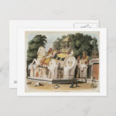 先住民は、彼らの支配者に敬意を払う、Thoによって刻まれた ポストカード (正面/裏面)