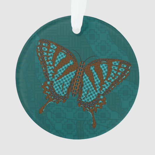 先住民アゲハチョウアクリルオーナメント オーナメント (正面)
