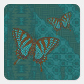 先住民アゲハチョウシール スクエアシール (正面)