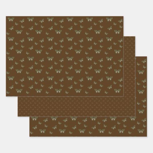 先住民アゲハチョウ包装紙セット ラッピングペーパーシート (セット)