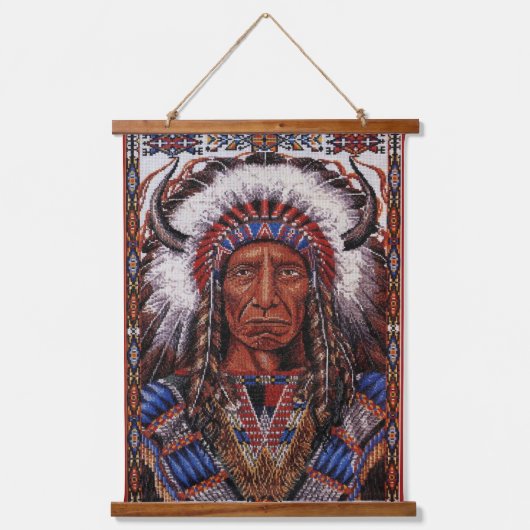 先住民アメリつるカのタペストリーセット3 吊り下げ型タペストリー (正面)