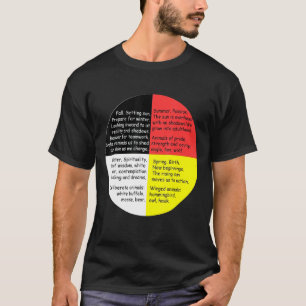 先住民アメリカのインド語文化医学の言葉 Tシャツ