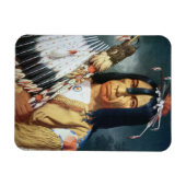 先住民アメリカのカナダのクレー人のチーフ マグネット (横)