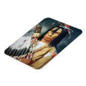 先住民アメリカのカナダのクレー人のチーフ マグネット (左側)