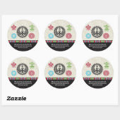 先住民アメリカのシンボルと知恵 – フェニックス ラウンドシール (シート)