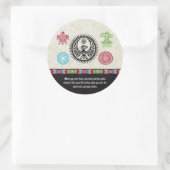 先住民アメリカのシンボルと知恵 – フェニックス ラウンドシール (バッグ)