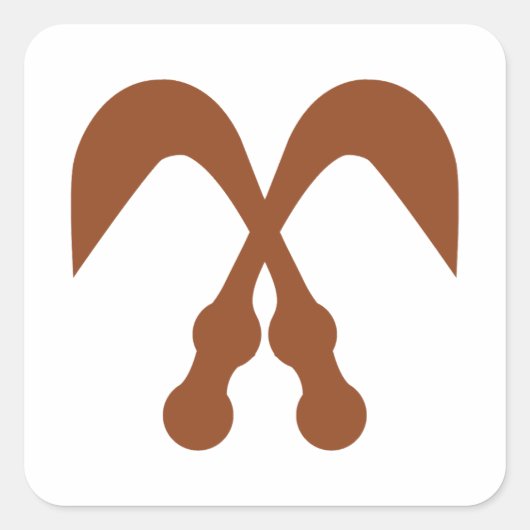 先住民アメリカのシンボル、チェロキーの封印 スクエアシール (正面)