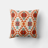 先住民アメリカのスタイル幾何学的シームレス クッション (裏面)