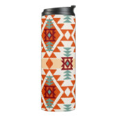 先住民アメリカのスタイル幾何学的シームレス タンブラー (回転左)
