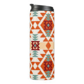 先住民アメリカのスタイル幾何学的シームレス タンブラー (回転右)