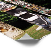 先住民アメリカのトーテムポール,バンクーバー,英国 ポスター (角)