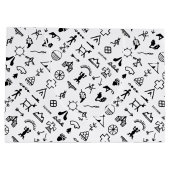 先住民アメリカの写真記号 ラージペーパーバッグ (裏面)