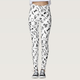 先住民アメリカの写真記号 レギンス