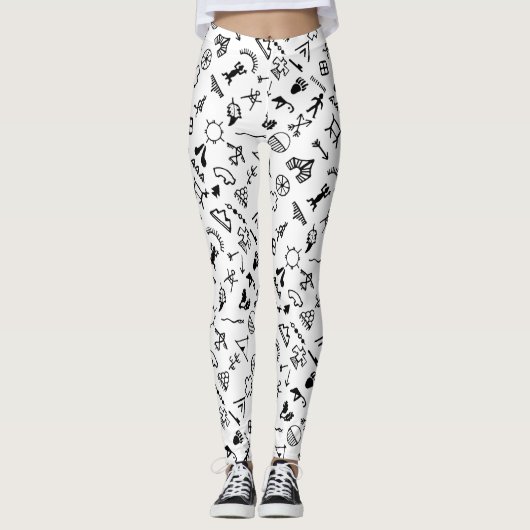 先住民アメリカの写真記号 レギンス (正面)