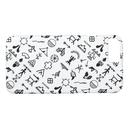 先住民アメリカの写真記号 Case-Mate iPhoneケース (裏面(横))