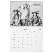 先住民アメリカの写真，アメリカインディアン カレンダー (3月 2026)