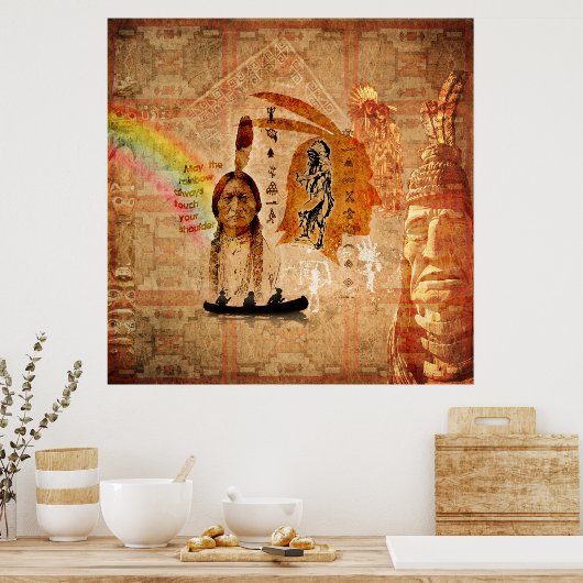 先住民アメリカの印象 ポスター (キッチン)