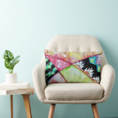 先住民アメリカの水彩デザインアクセント枕 ランバークッション (椅子)