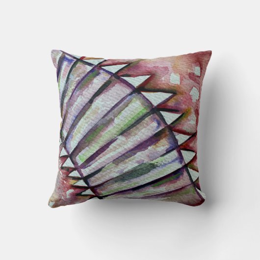 先住民アメリカの水色バスケットデザイン枕 クッション (裏面)