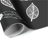 先住民アメリカの白い記号 ラッピングペーパー (ロールコーナー)