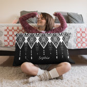 先住民アメリカの白黒の習慣 アクセントクッション