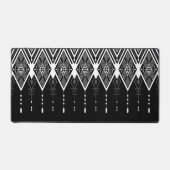 先住民アメリカの白黒パターン デスクマット (正面)