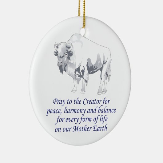 先住民アメリカの象徴 セラミックオーナメント (右)