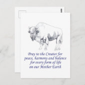 先住民アメリカの象徴 ポストカード (正面/裏面)