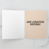 先住民アメリカの部族の少年アート誕生日カード カード (内部)