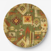 先住民アメリカの部族の生地I +あなたのアイディア ペーパープレート (正面)