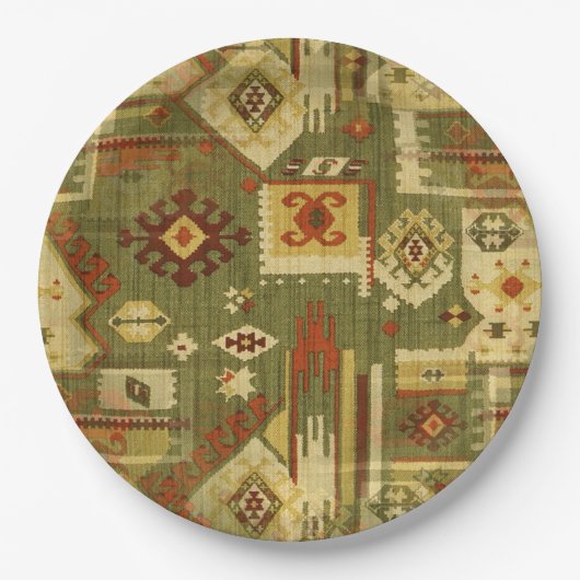 先住民アメリカの部族の生地I +あなたのアイディア ペーパープレート (正面)