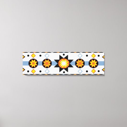 先住民アメリカのSun Pattern Stretted Canvas Print キャンバスプリント (正面)