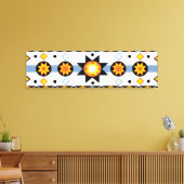 先住民アメリカのSun Pattern Stretted Canvas Print キャンバスプリント (インサイチュ (リビング))