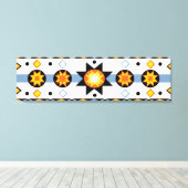 先住民アメリカのSun Pattern Stretted Canvas Print キャンバスプリント (インサイチュ (ウッドフロア))
