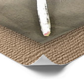 先住民アメリカインディアンのクレー予言のワシの羽 ポスター (角)