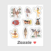 先住民アメリカインディアンのシール シール (シート)