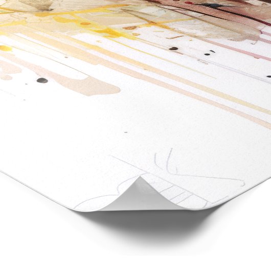 先住民アメリカインディアンポートレート戦士絵画ズ ポスター (角)