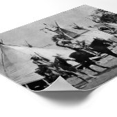 先住民アメリカインディアンヴィンテージポートレート ポスター (角)