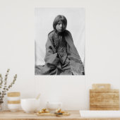 先住民アメリカインディアンヴィンテージポートレート ポスター (キッチン)