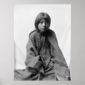 先住民アメリカインディアンヴィンテージポートレート ポスター (正面)