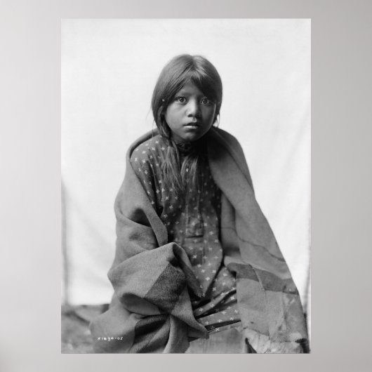 先住民アメリカインディアンヴィンテージポートレート ポスター (正面)