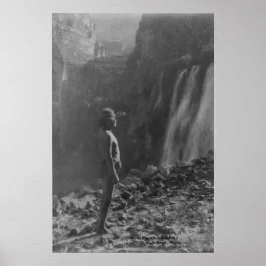 先住民アメリカインディアンヴィンテージポートレート ポスター (正面)