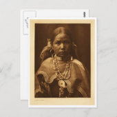 先住民アメリカインディアンヴィンテージポートレート ポストカード (正面/裏面)