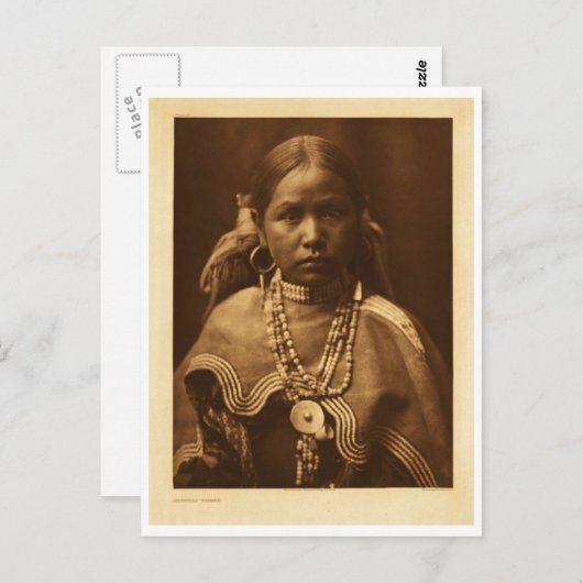先住民アメリカインディアンヴィンテージポートレート ポストカード (正面/裏面)